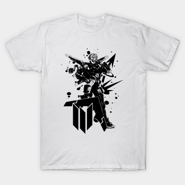 Valkyrie b&w art T-Shirt by CB_design